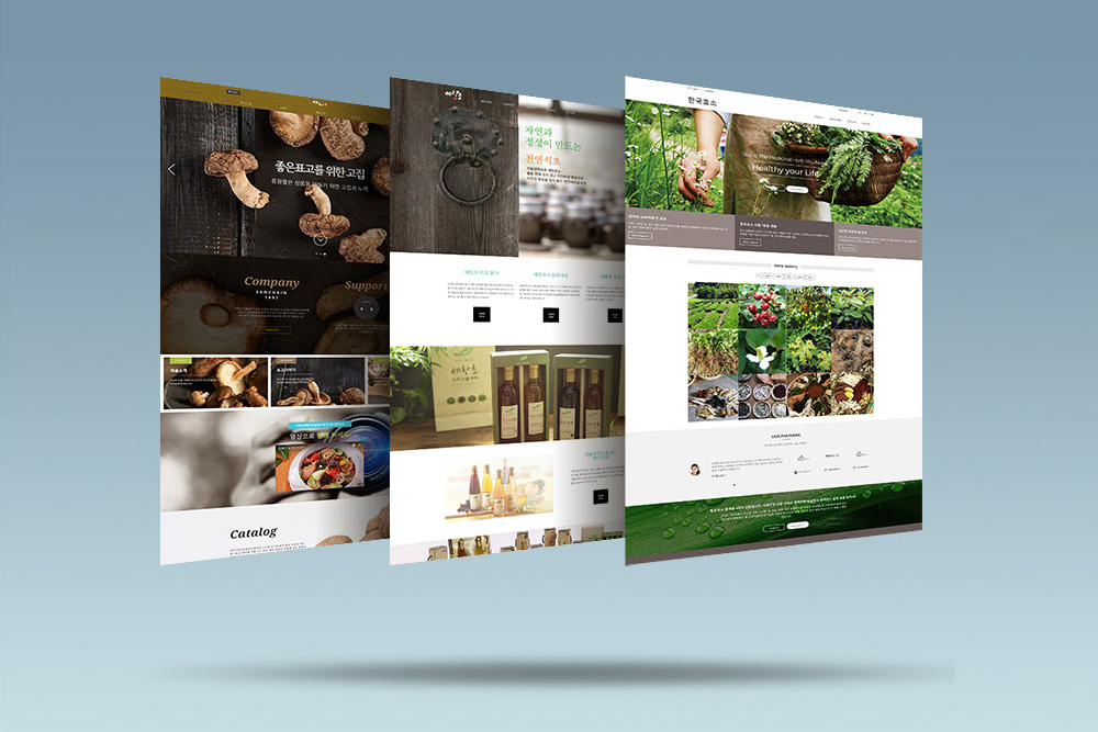 세종시 식품기업 웹사이트 디자인 구축